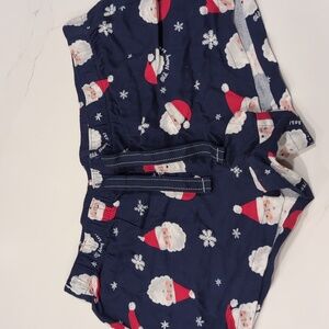 Santa pajama shorts